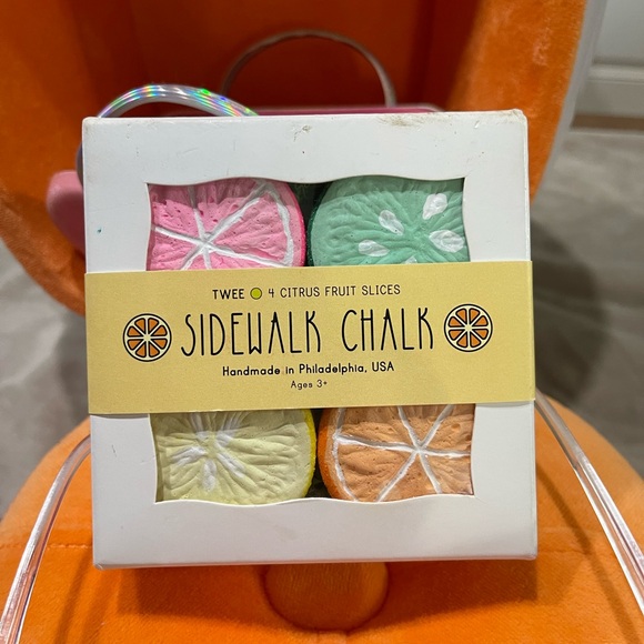 BUNDLE Twee Sidewalk Chalk 4Citrus Fruit Slice & 2Fun Sunglasses 1hardcover case - Picture 2 of 13